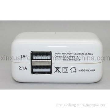 2ND Generation USB Mobile Phone Charger (5V, 1 & 2.1A) (XF-MPC-032)